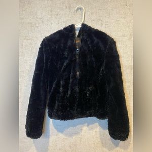 Black Faux Fur Jacket